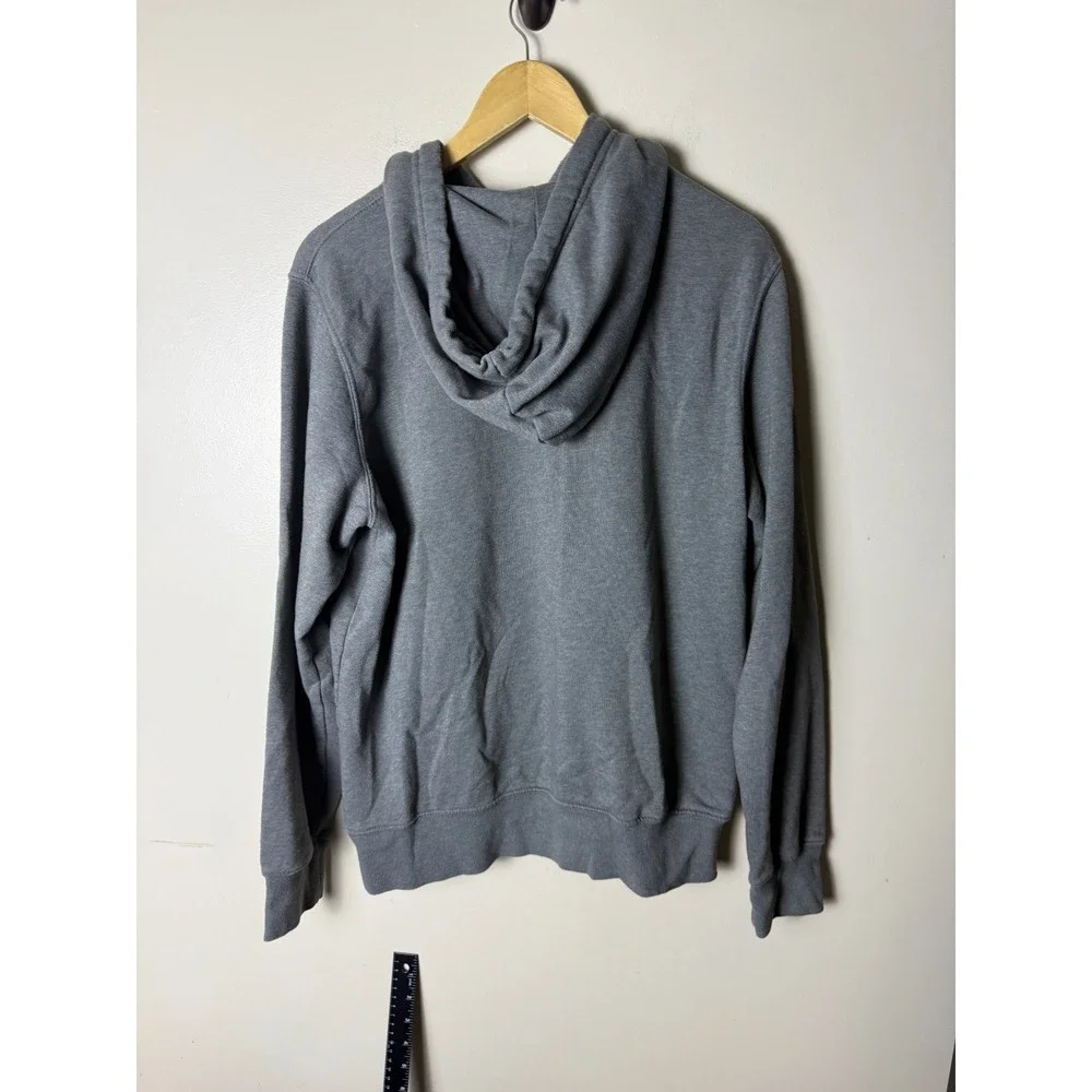 The North Face Sweatshirt Mens M Gray Hoodie Fleece Pocket Drawstring Pullover